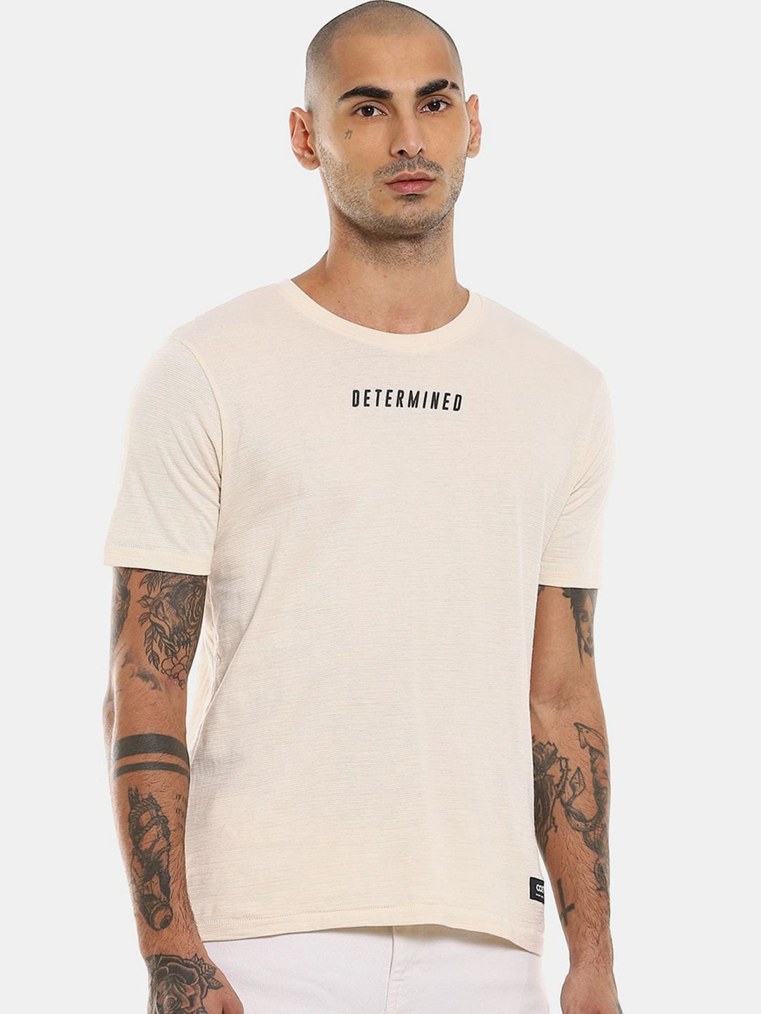 

Colt Men Pink Typography Printed Cotton T-shirt