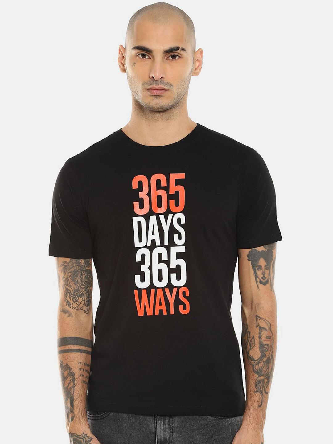 

Colt Men Black Printed Cotton T-shirt