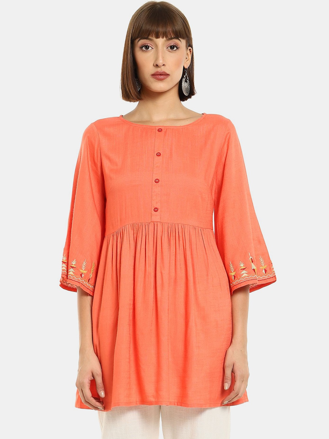 

Karigari Women Coral Kurta
