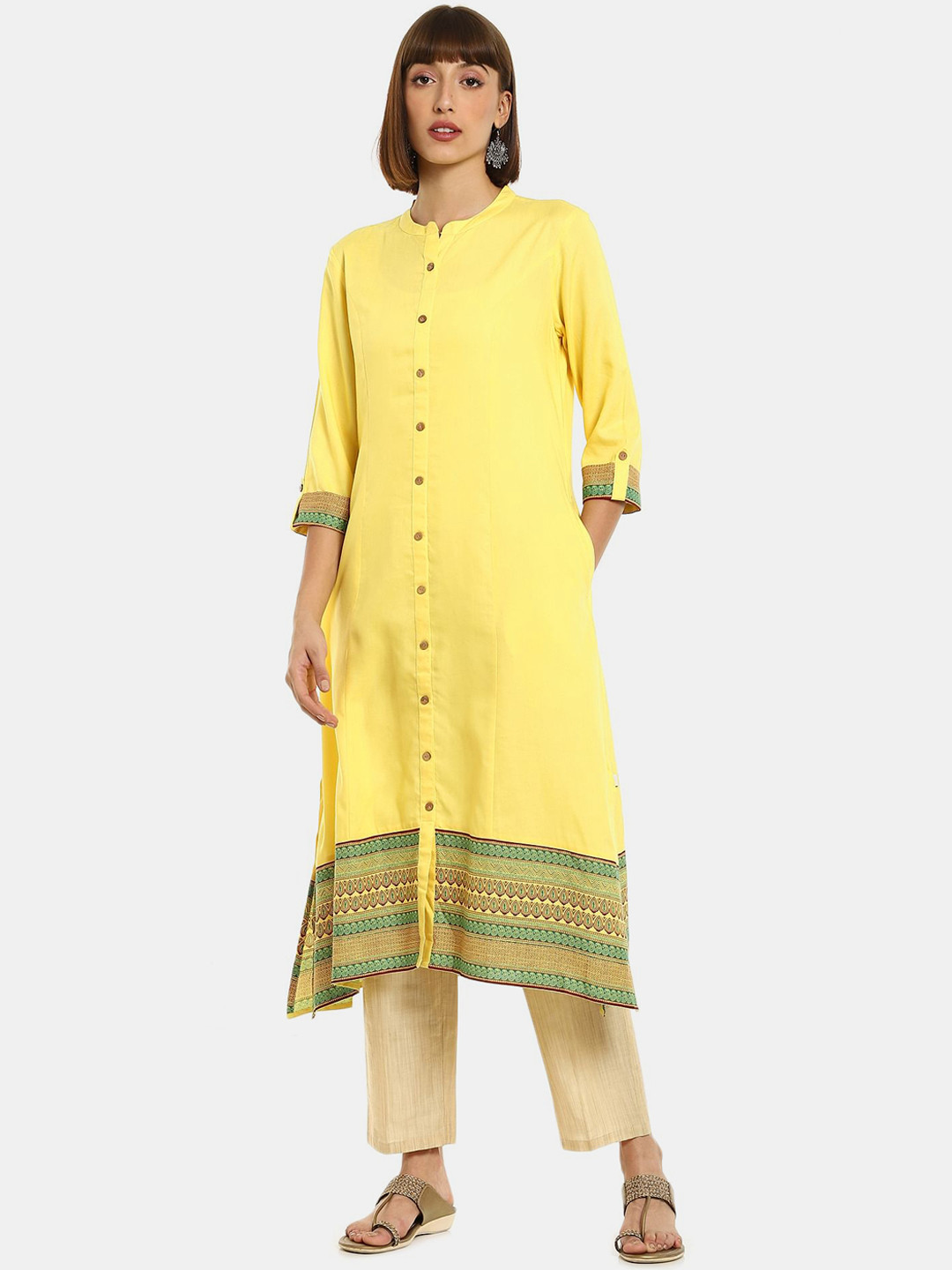 

Karigari Women Yellow Kurta