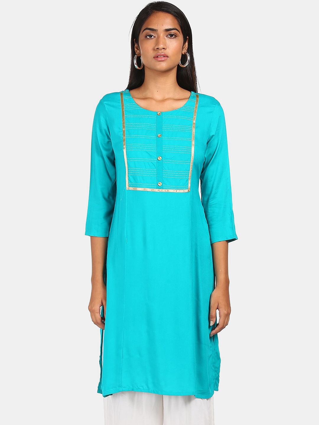 

Karigari Women Blue Kurta