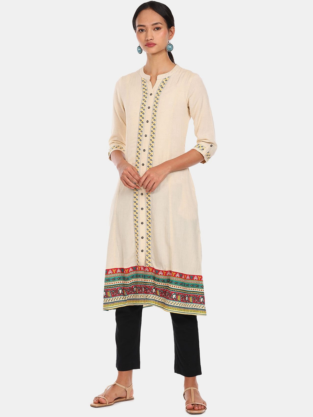 

Karigari Women Off White Kurta