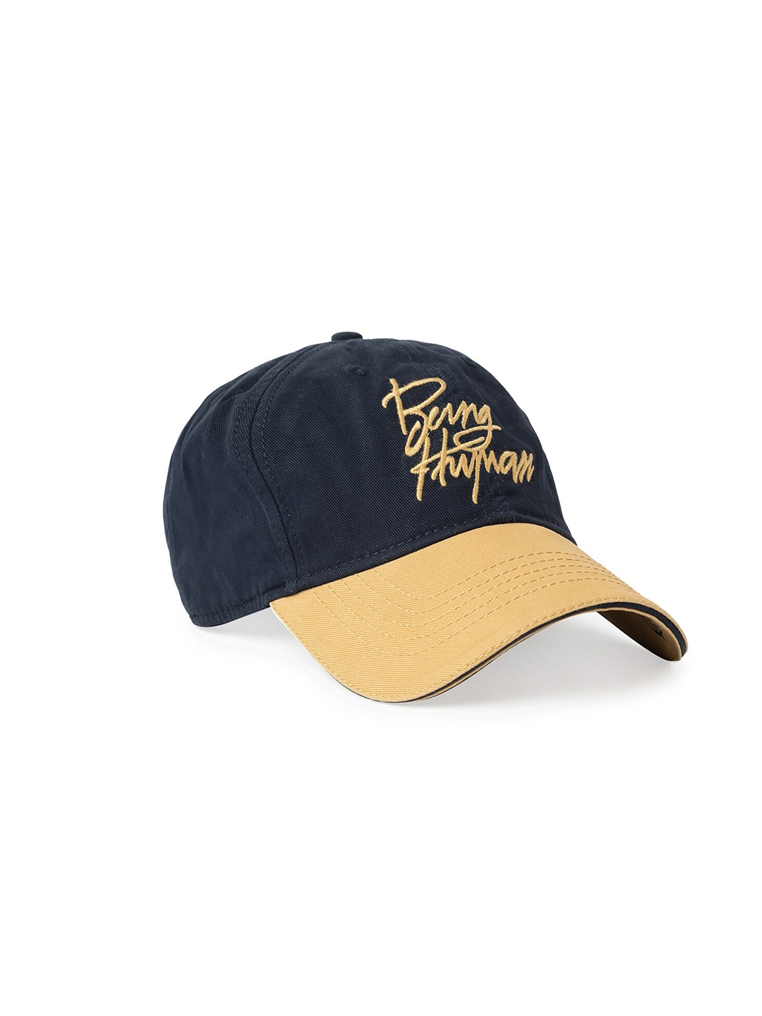 

Being Human Men Navy Blue & Beige Embroidered Baseball Cap