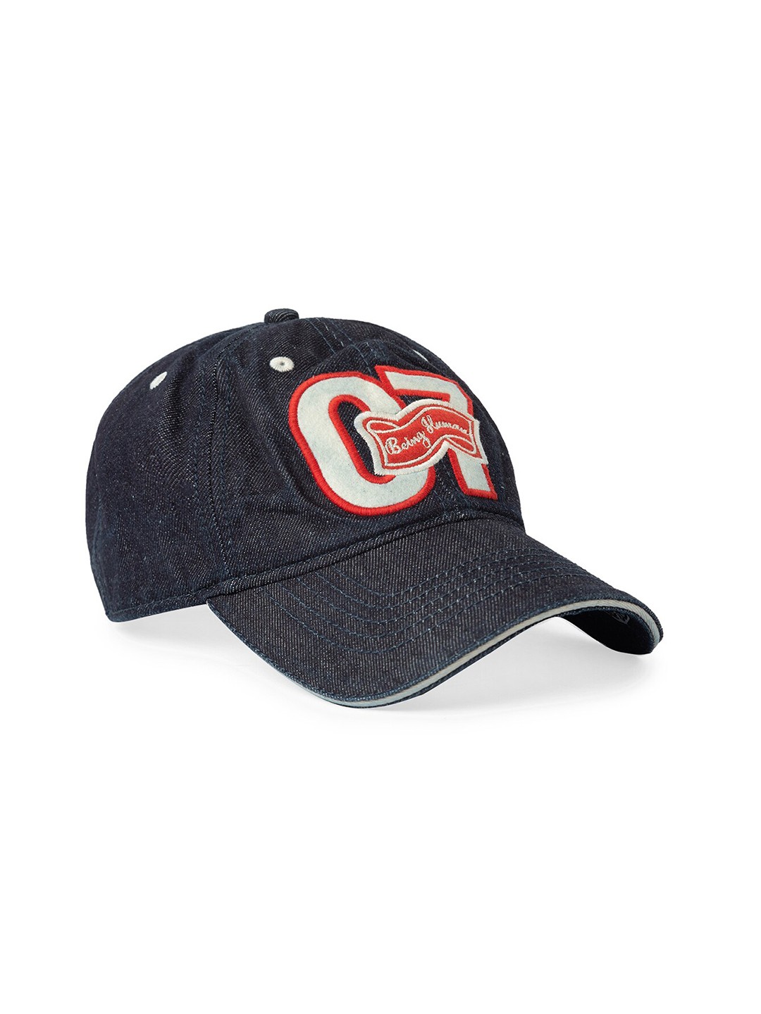 

Being Human Men Blue & Red Embroidered Baseball Cap