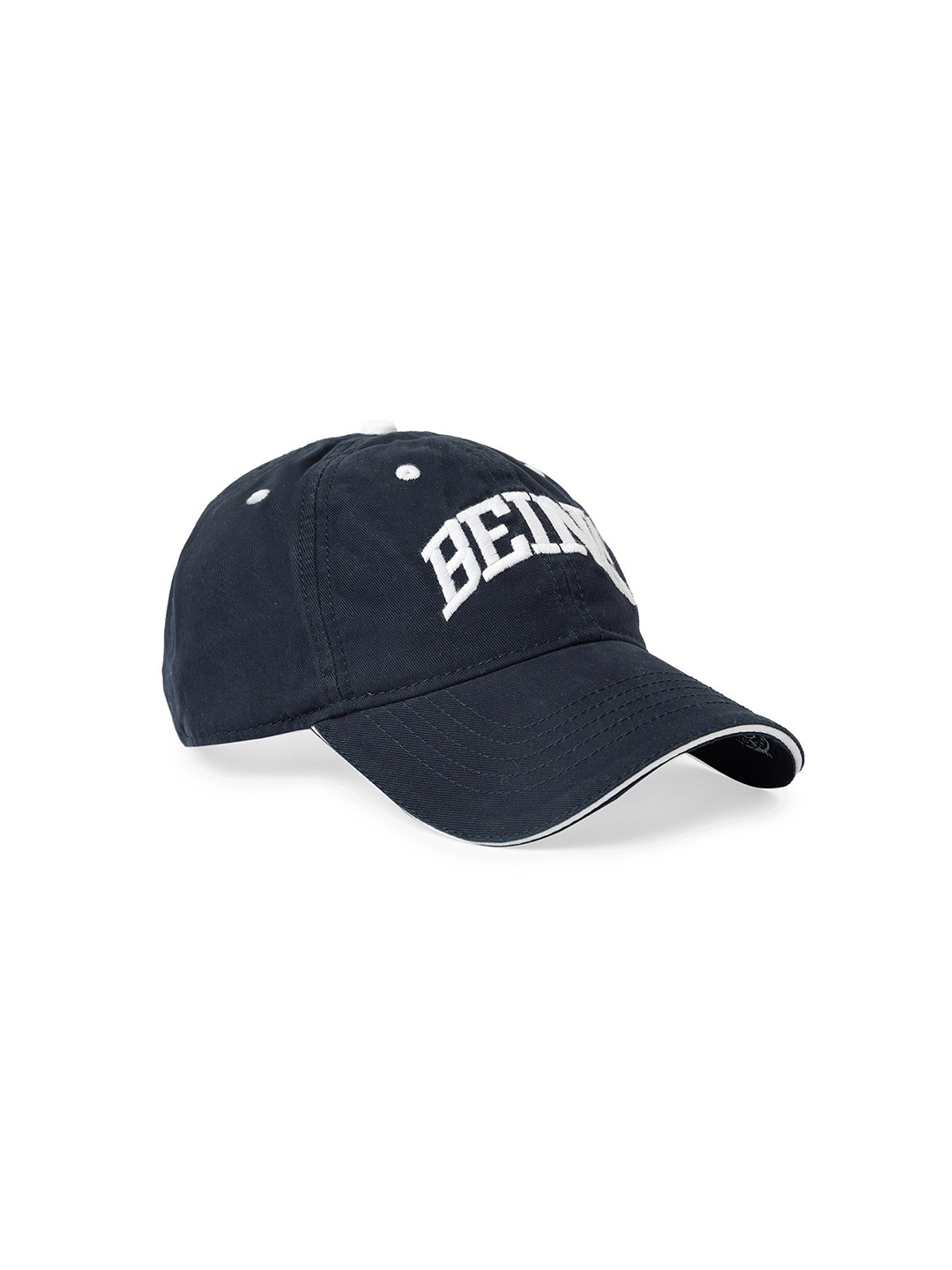 

Being Human Men Navy Blue & White Embroidered Baseball Cap