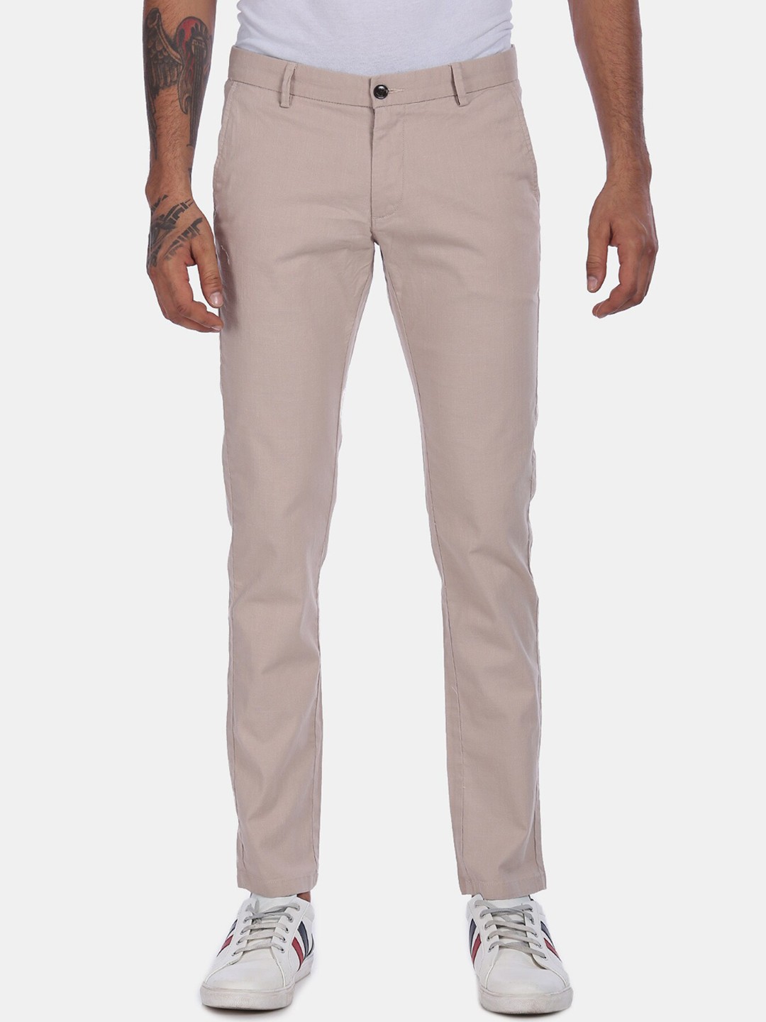 

Arrow Sport Men Beige Trousers