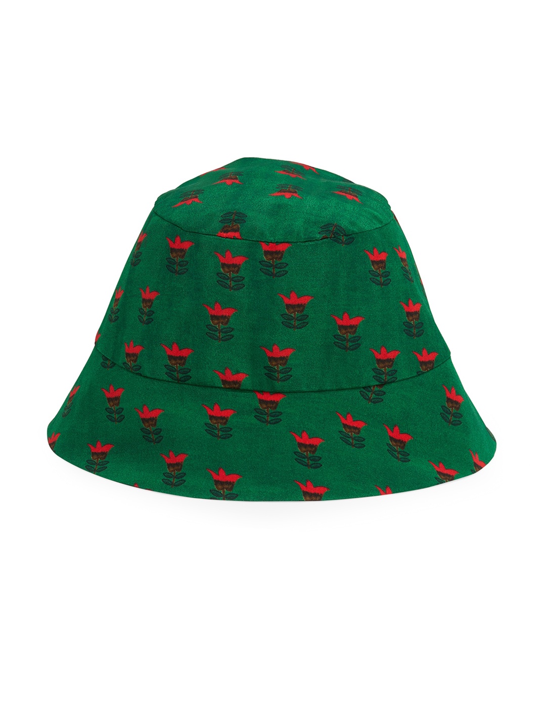 

Masaba Women Green & Red Printed Bucket Hat