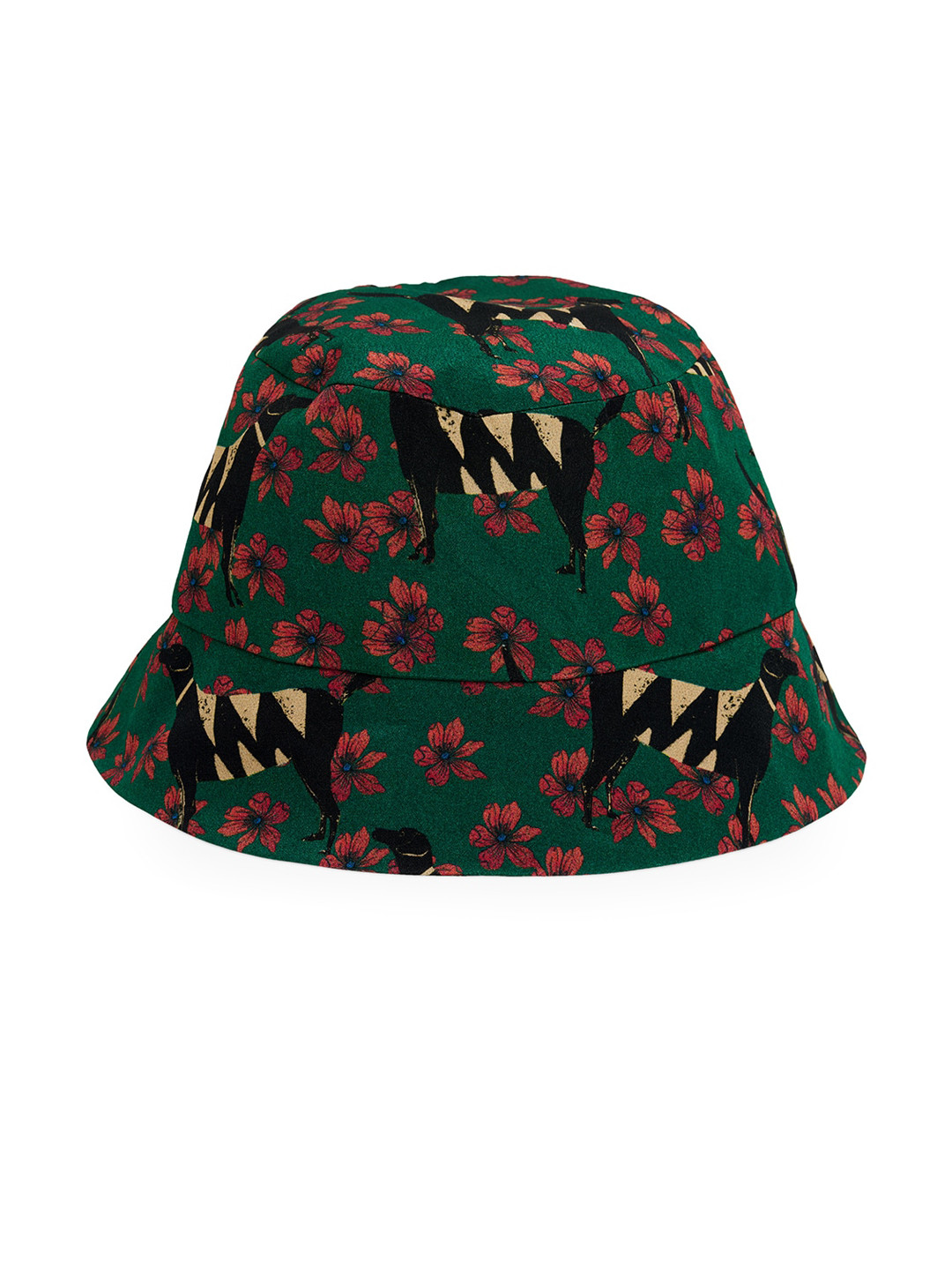 

Masaba Women Green & Red Printed Bucket Hat