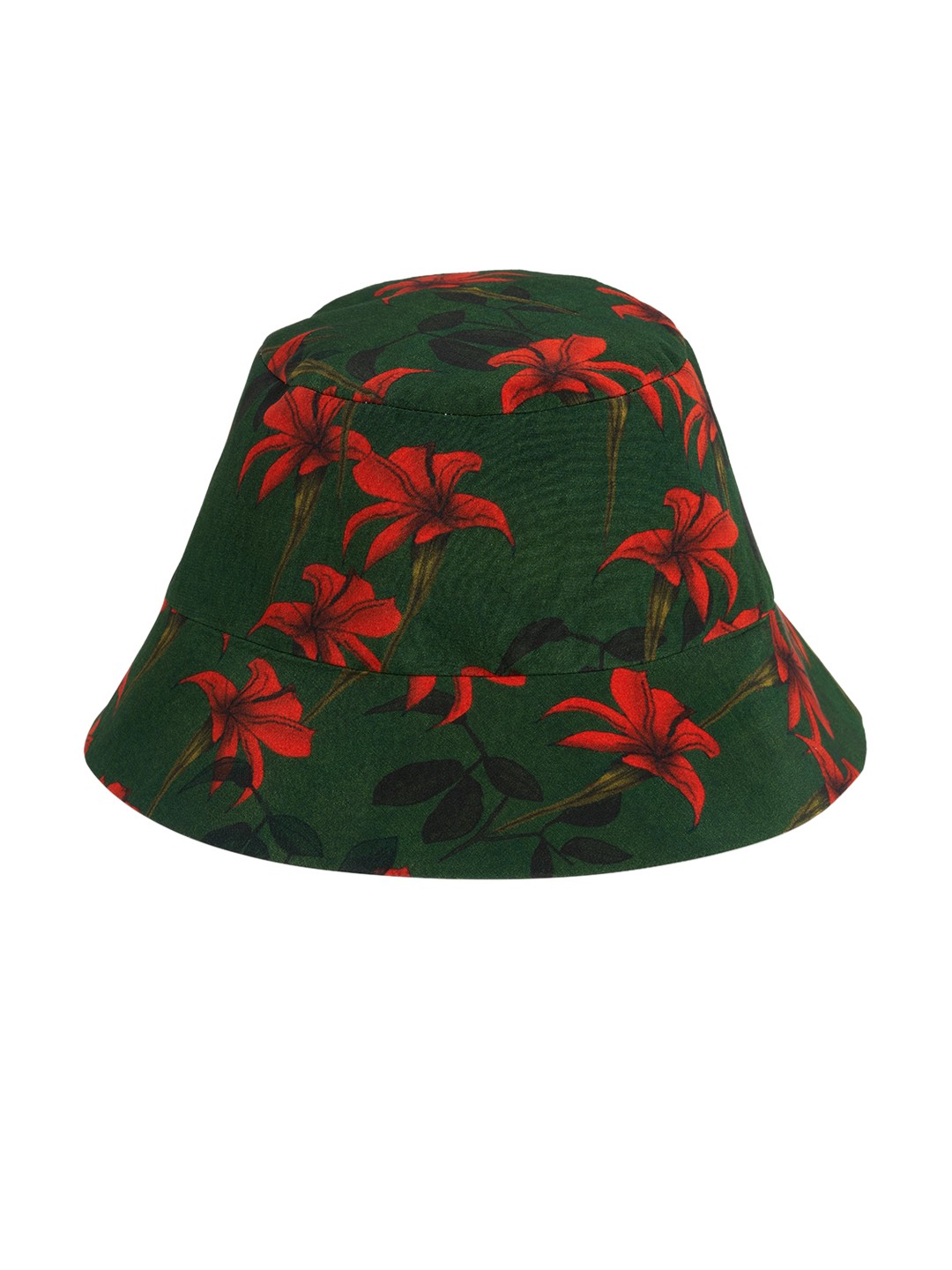 

Masaba Women Green & Red Printed Bucket Hat