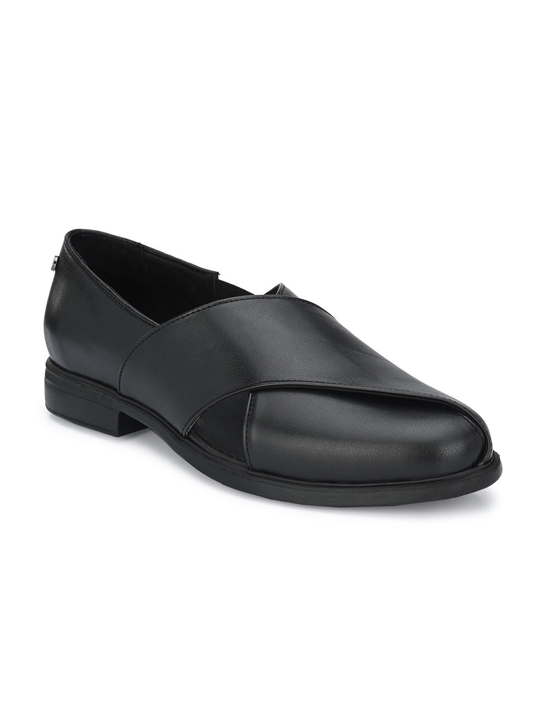 

Delize Men Black Solid Shoe-Style Sandals