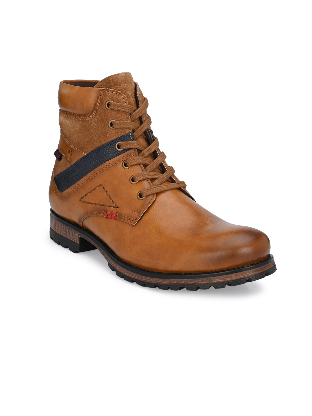 

Delize Men Tan Solid Flat Boots