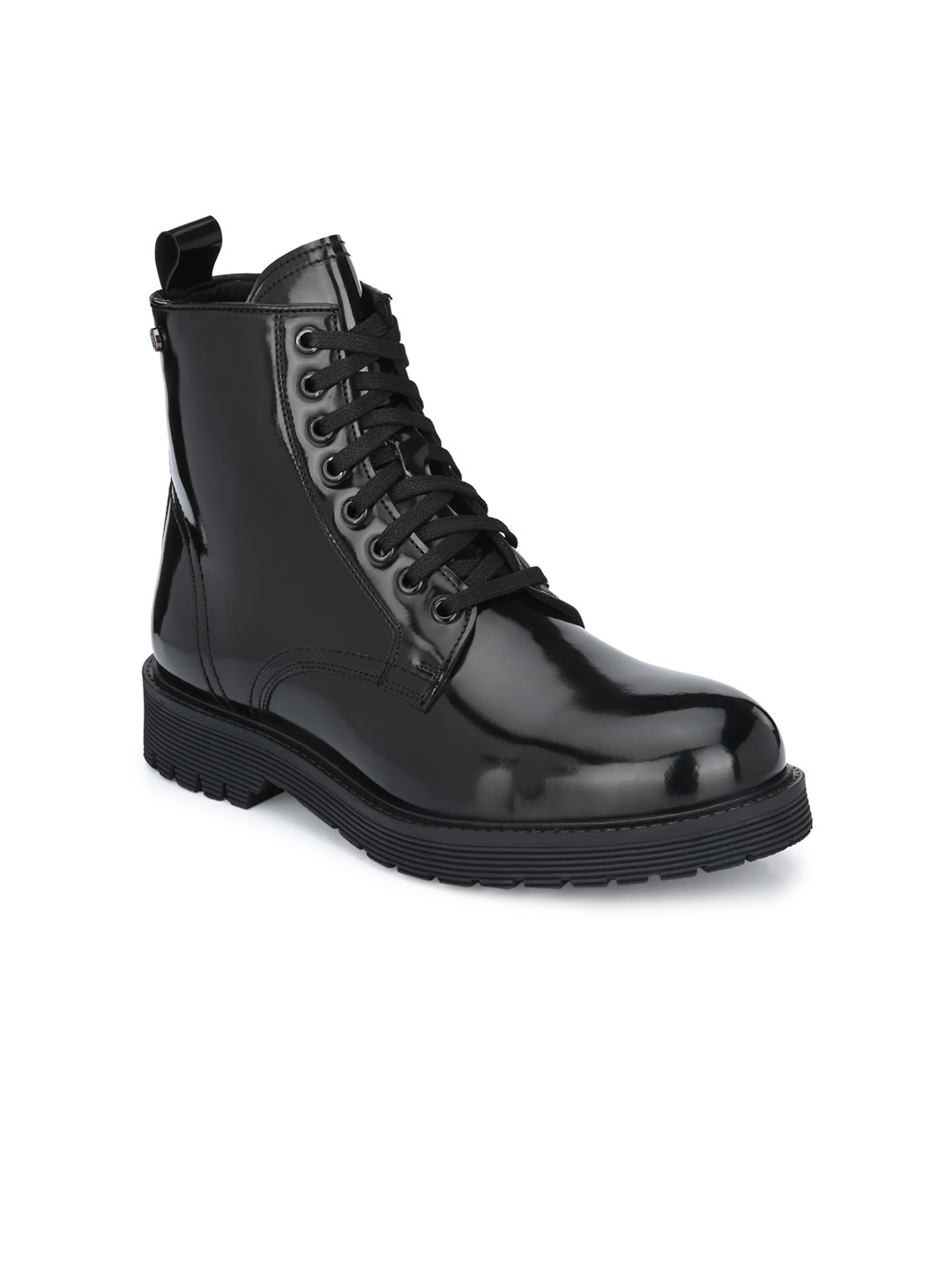 

Delize Men Solid Black Flat Boots