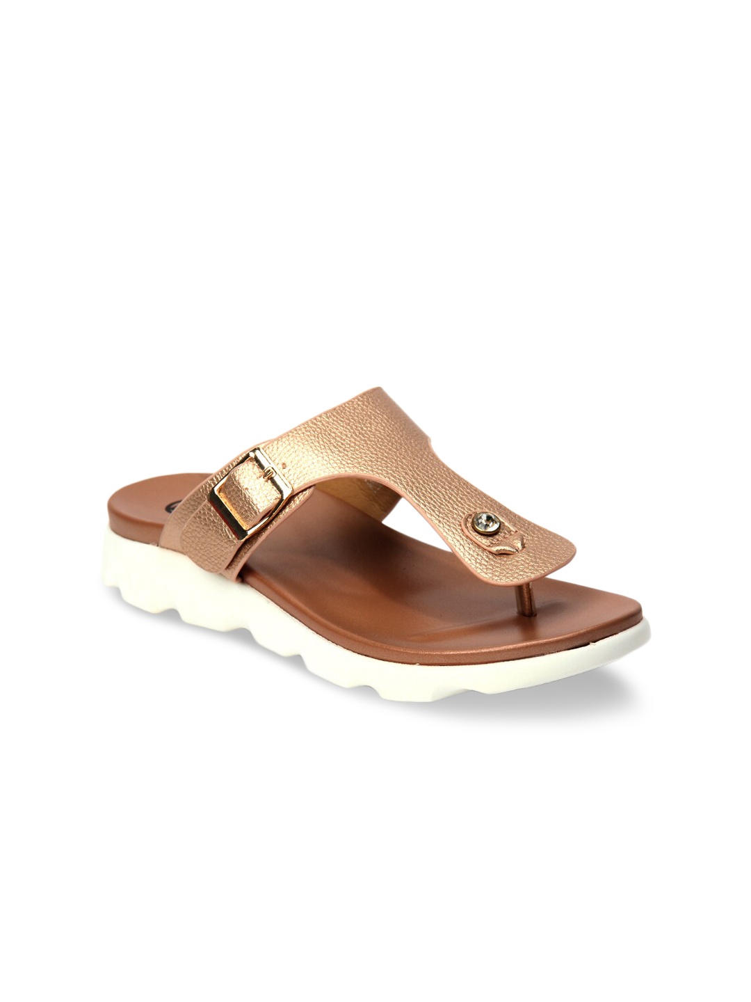 

Pavers England Women Nude-Coloured Open Toe Flats with Tassels