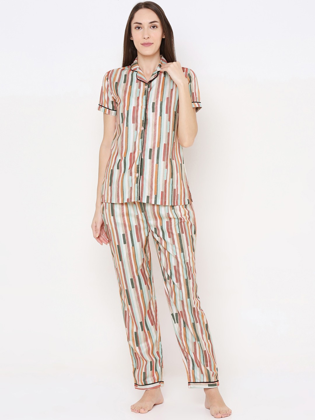 

FashionRack Women Multicoloured Printed Night Suit, Multi