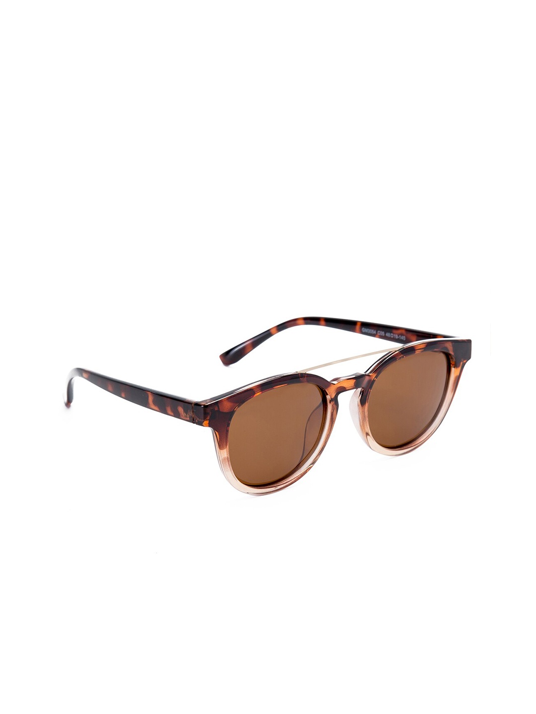 

GIO COLLECTION Women Brown Lens & Brown Round Sunglasses with UV Protected Lens