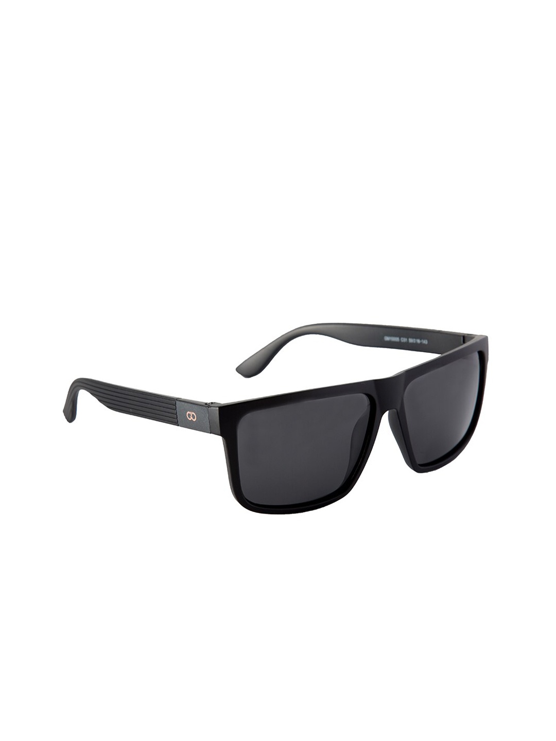 

GIO COLLECTION Men Grey Lens & Black Wayfarer Sunglasses - GM10005C01-Grey