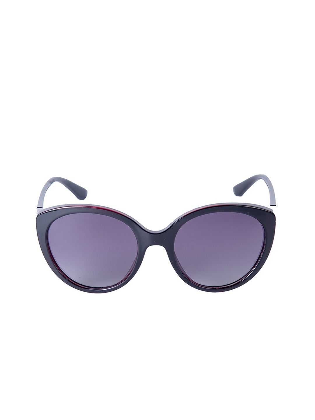 

GIO COLLECTION Women Grey Lens & Black Oval Sunglasses with UV Protected Lens