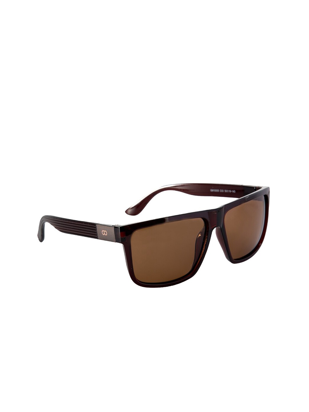 

GIO COLLECTION Men Brown Lens & Brown Wayfarer Sunglasses with UV Protected Lens