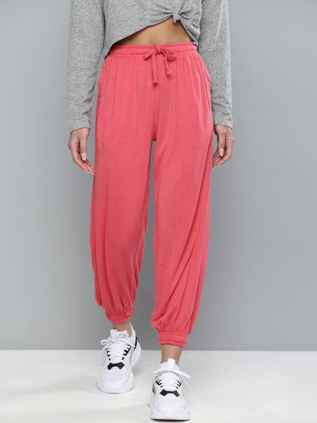 

Harvard Women Pink Solid Joggers