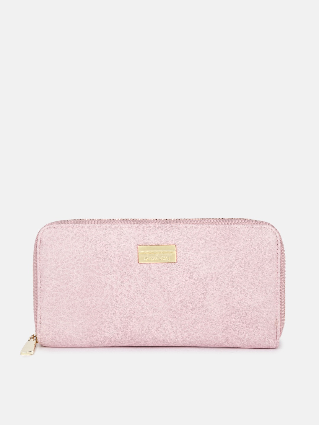 

DressBerry Women Pink PU Zip Around Wallet