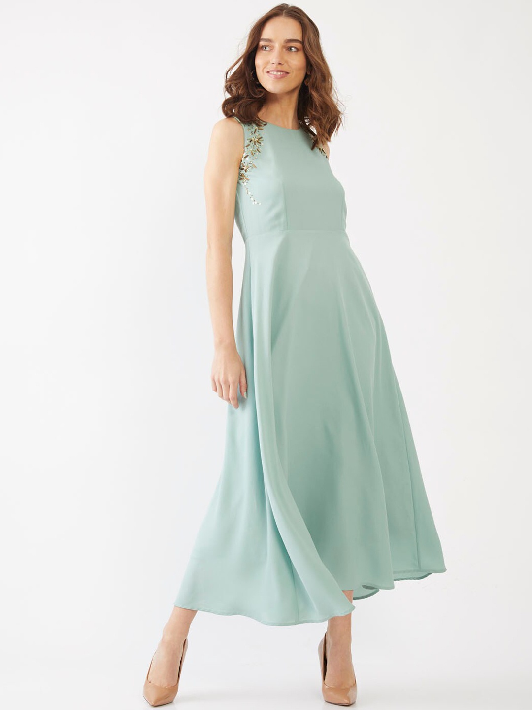 

Zink London Women Green Maxi Dress