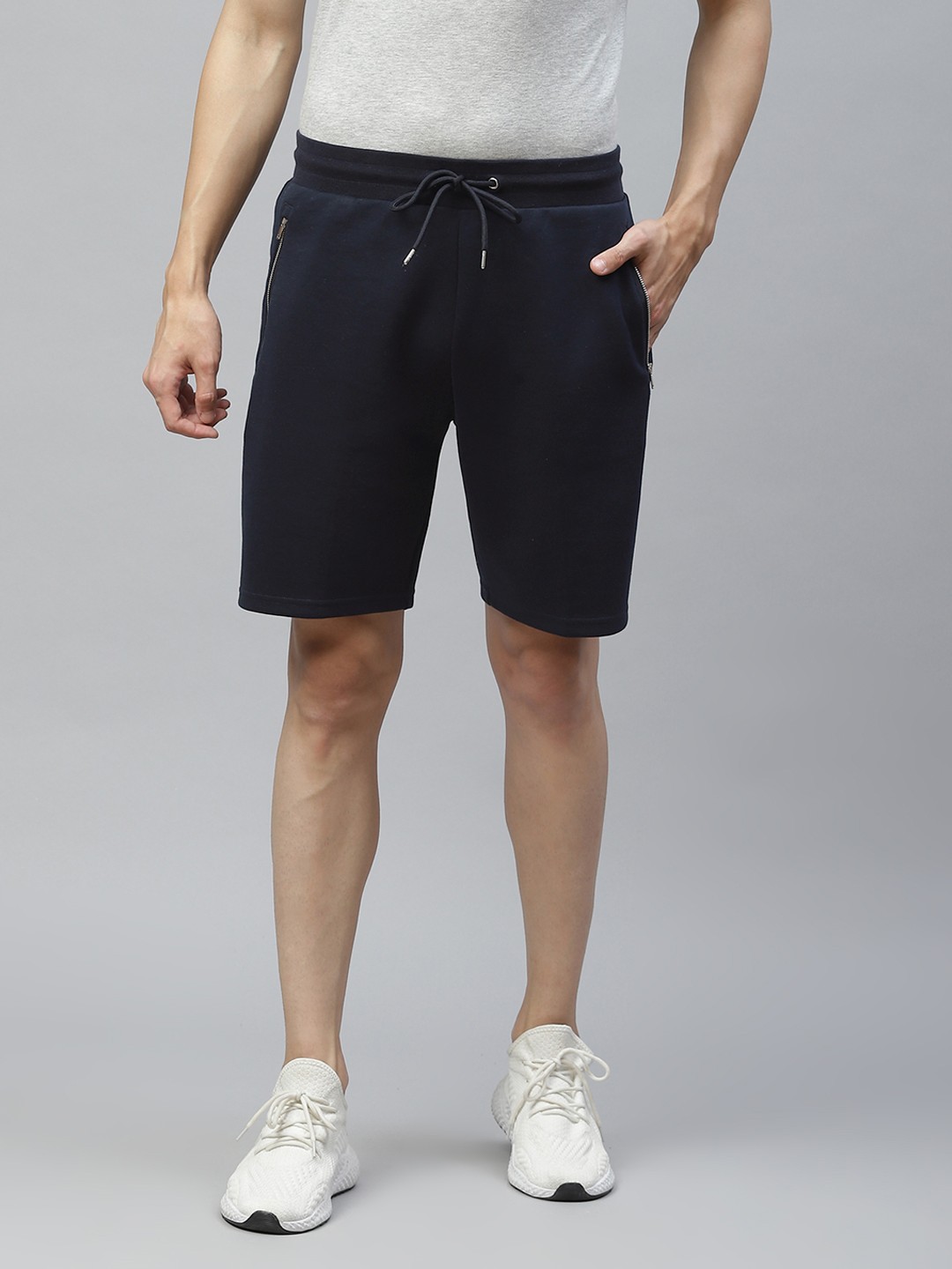 

Marks & Spencer Men Navy Blue Regular Shorts