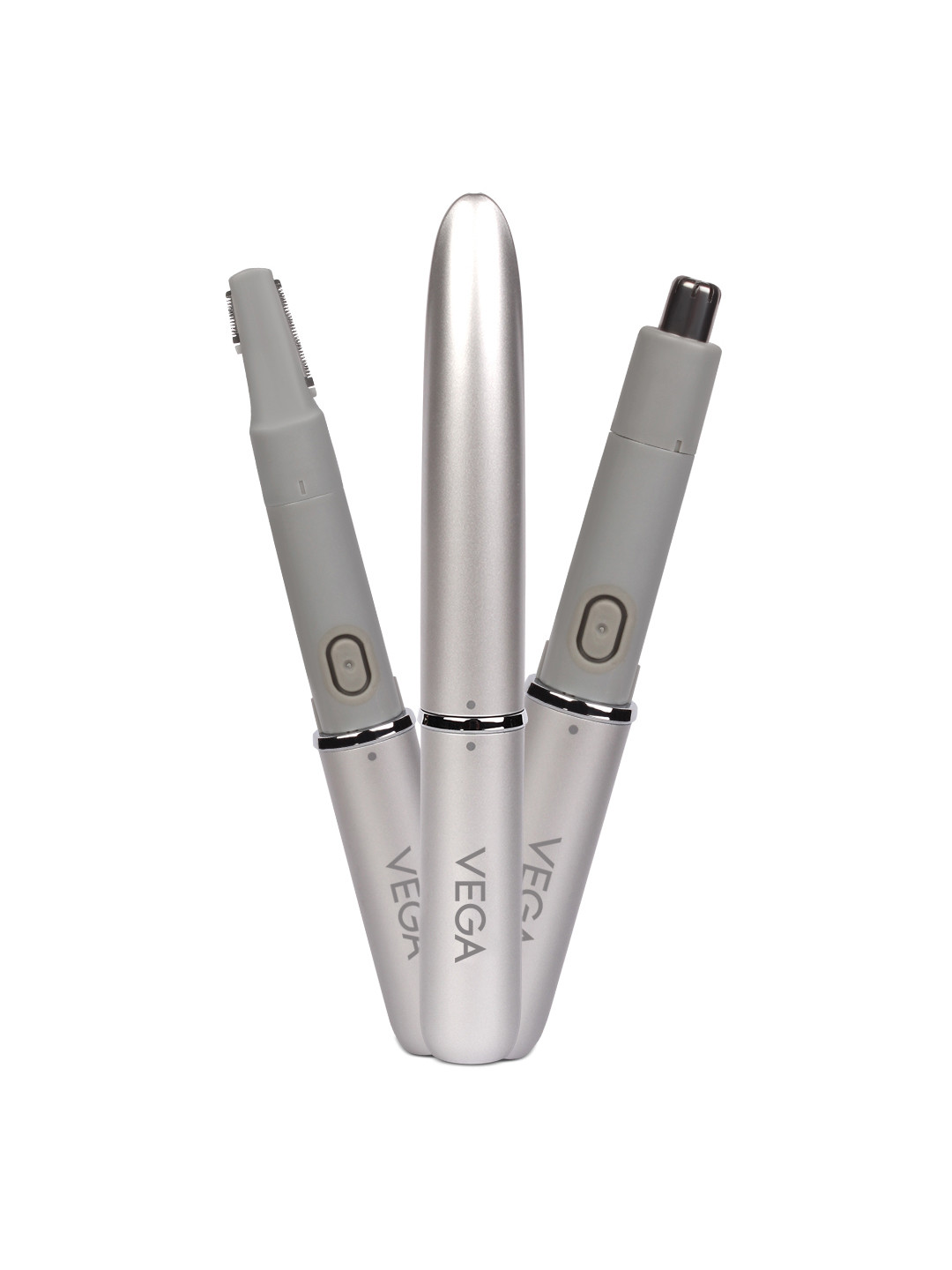 

VEGA EZY 2-In-1 Face Body & Nose IPX 5 Water Resistant Trimmer VHBT-02, Silver