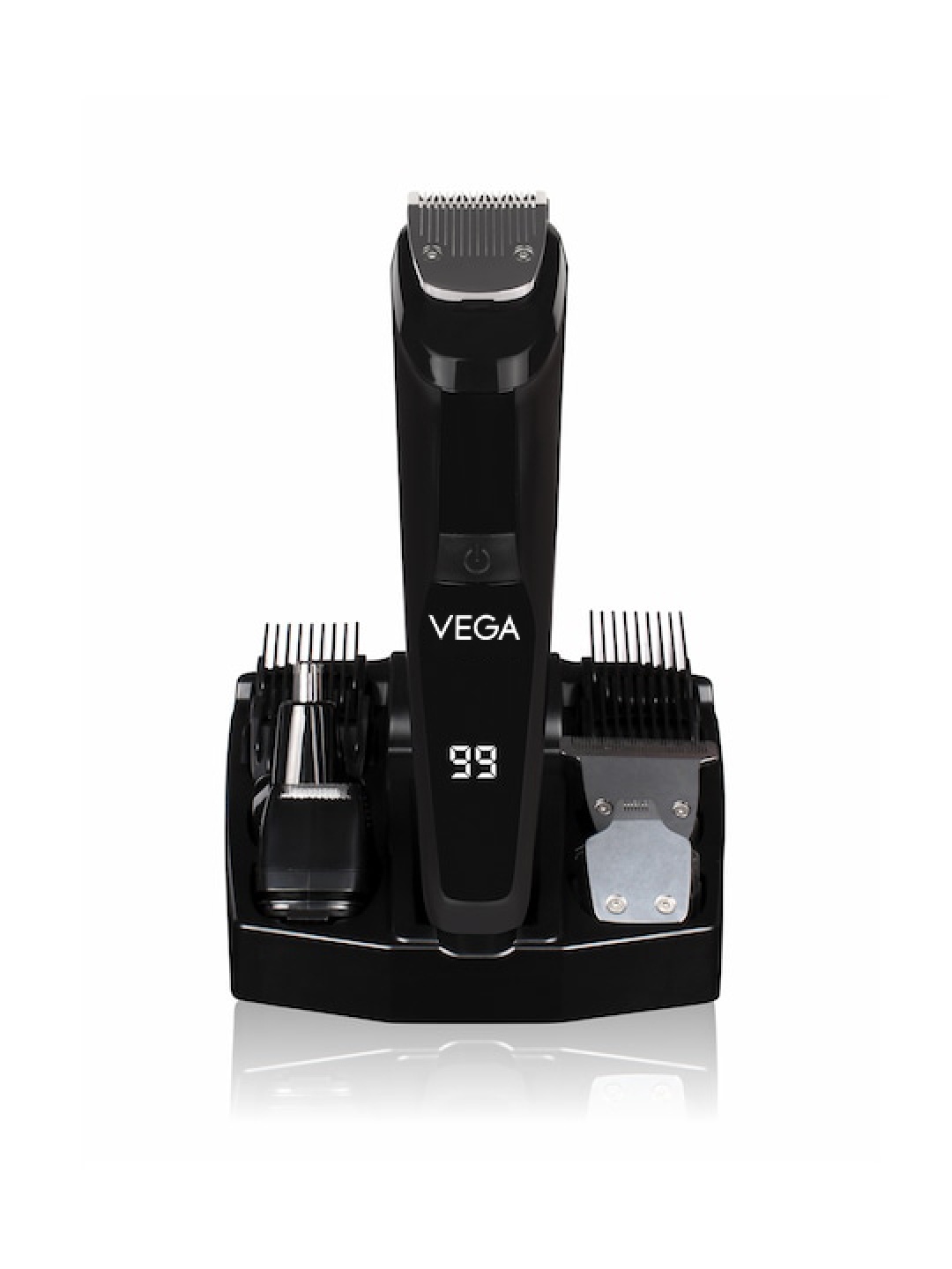 

VEGA Men 9-In-1 Multi-Grooming Set with Beard Hair Trimmer Body Groomer & Shaver, Black