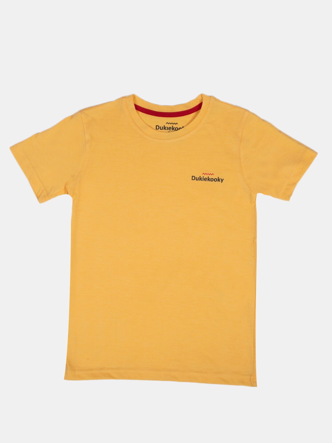 

DukieKooky Boys Yellow Cotton Pure Cotton T-shirt