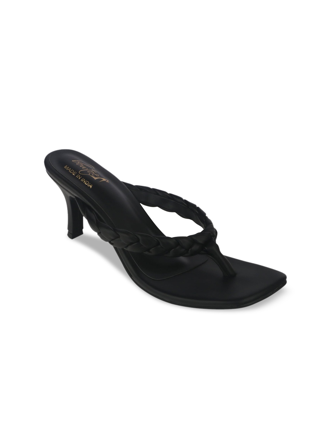 

Bowtoes Black Kitten Pumps with Bows
