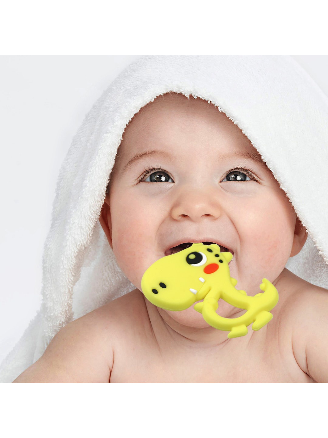 

GUCHIGU Infant Kids Yellow & Black BPA Free Silicone Teethers