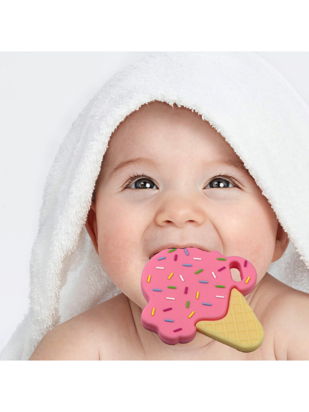 

GUCHIGU Infant Kids Pink & Blue BPA Free Silicone Teethers