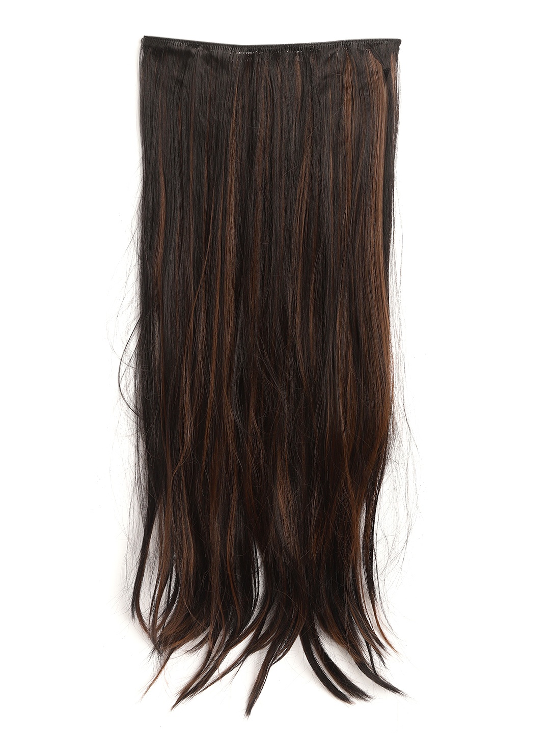 

Blueberry Women Brown & Golden 5 Clips Straight Premium Hair Extension