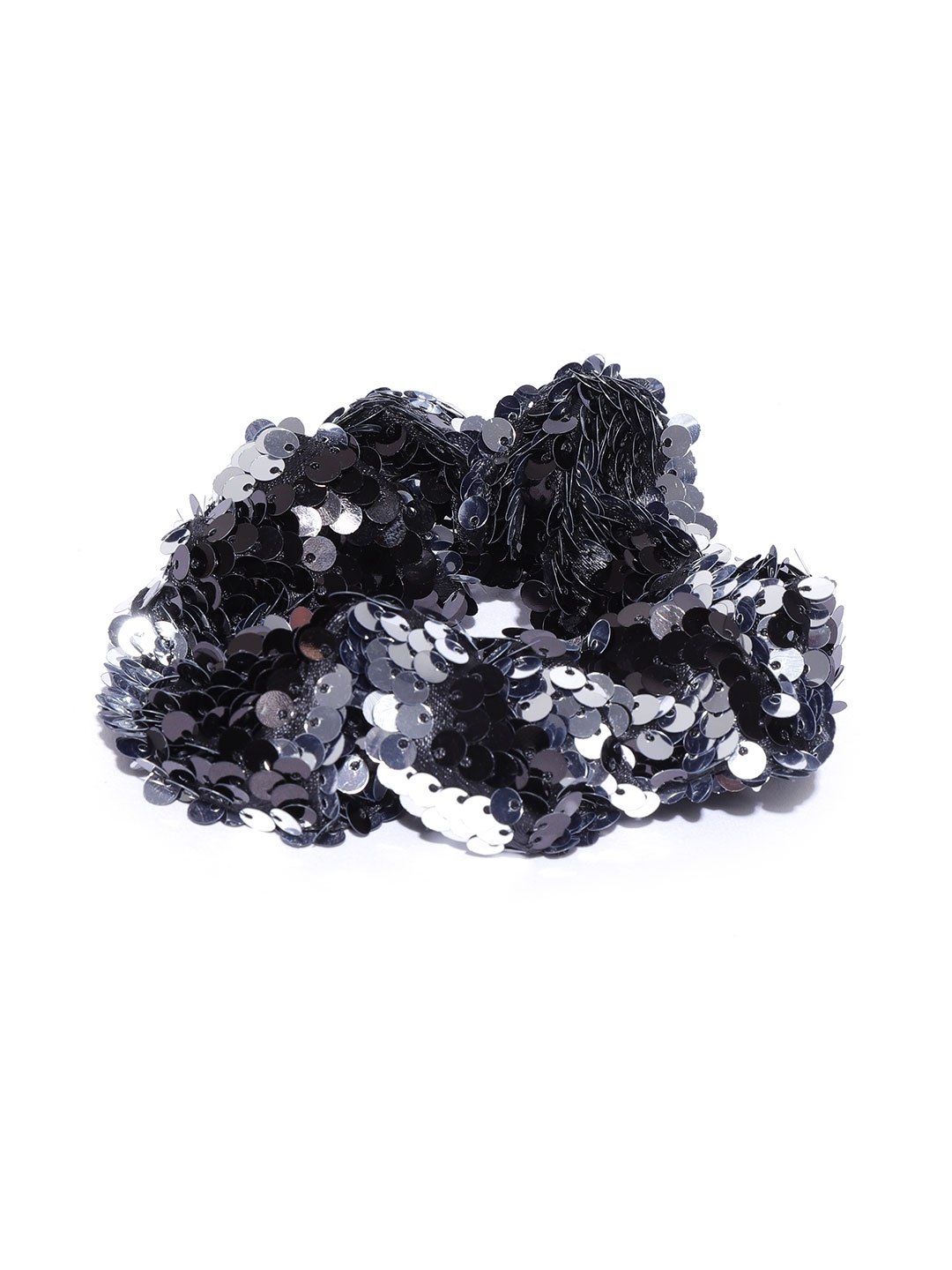 

Blueberry Women Black Sequin Embellished Scrunchies