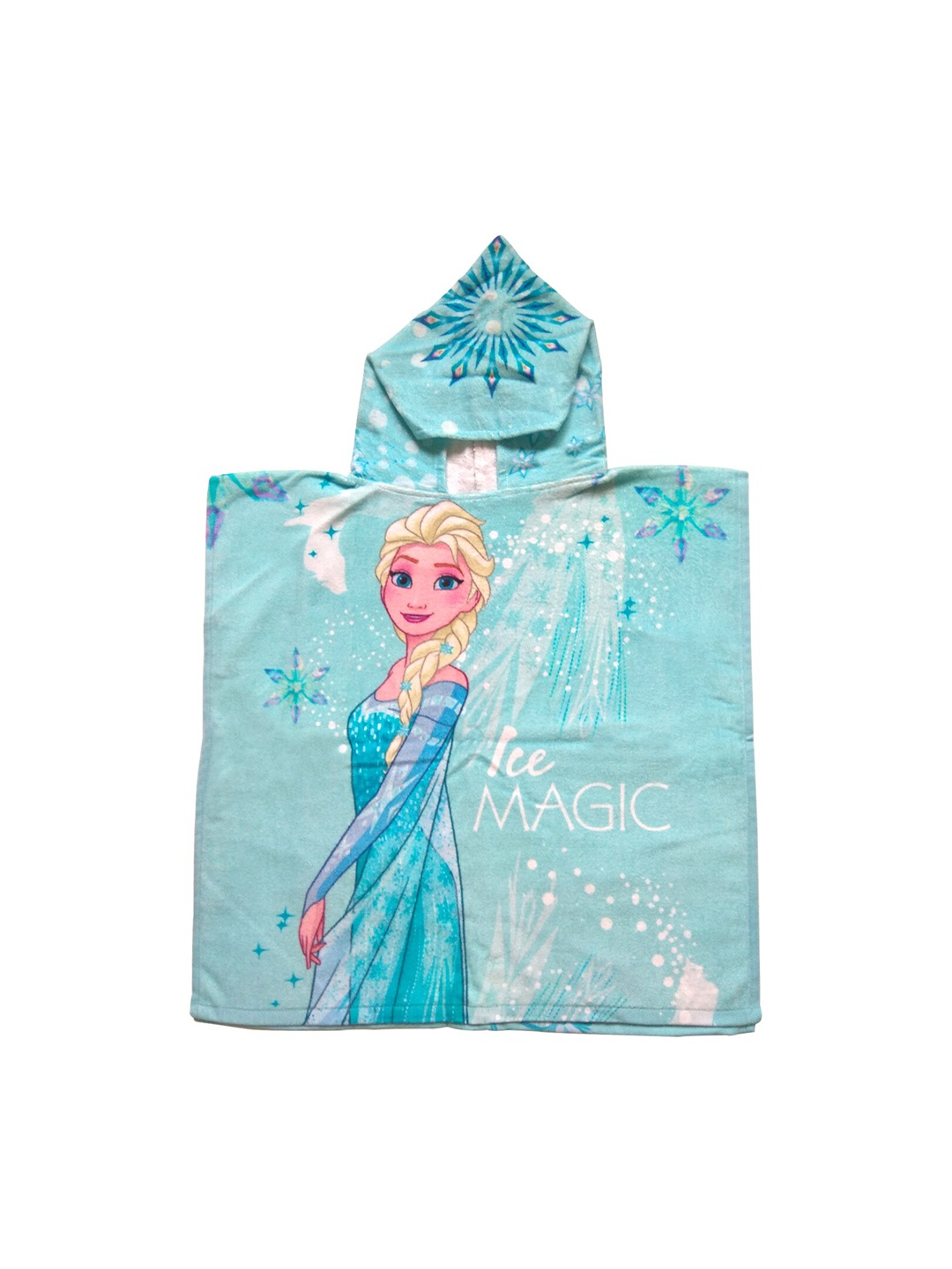 

Disney Unisex Kids Blue & White Printed 350 GSM Cotton Hooded Bath Towel