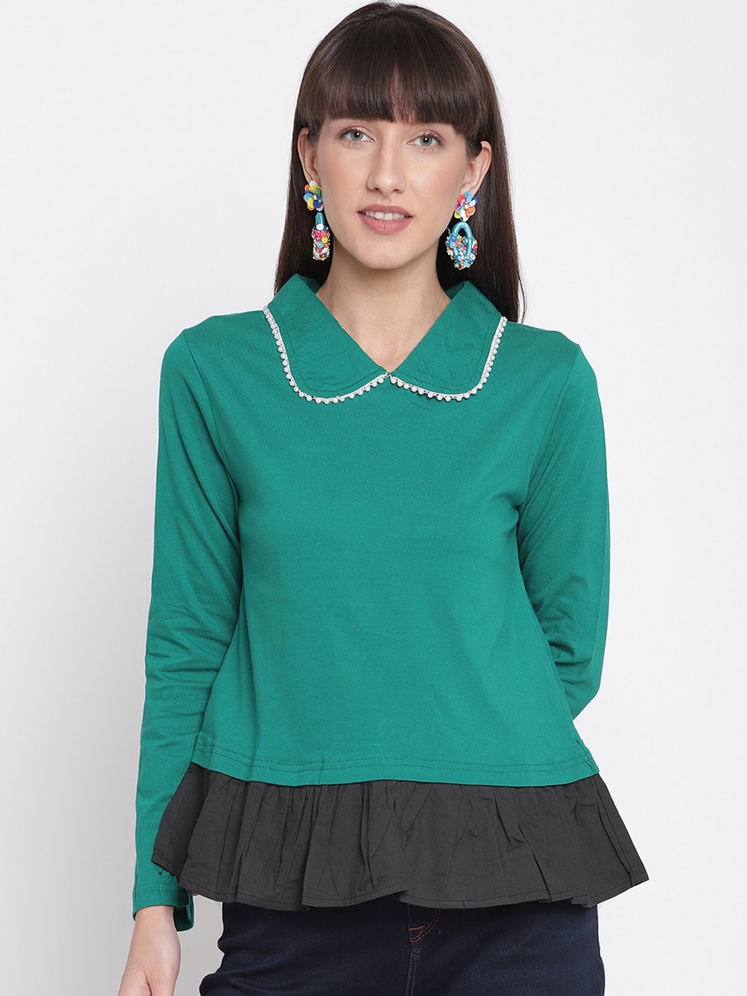 

The Vanca Women Teal Sweatshirt