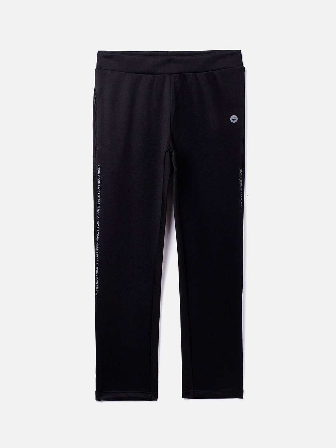 

Crimsoune Club Girls Black Solid Straight-Fit Track Pants
