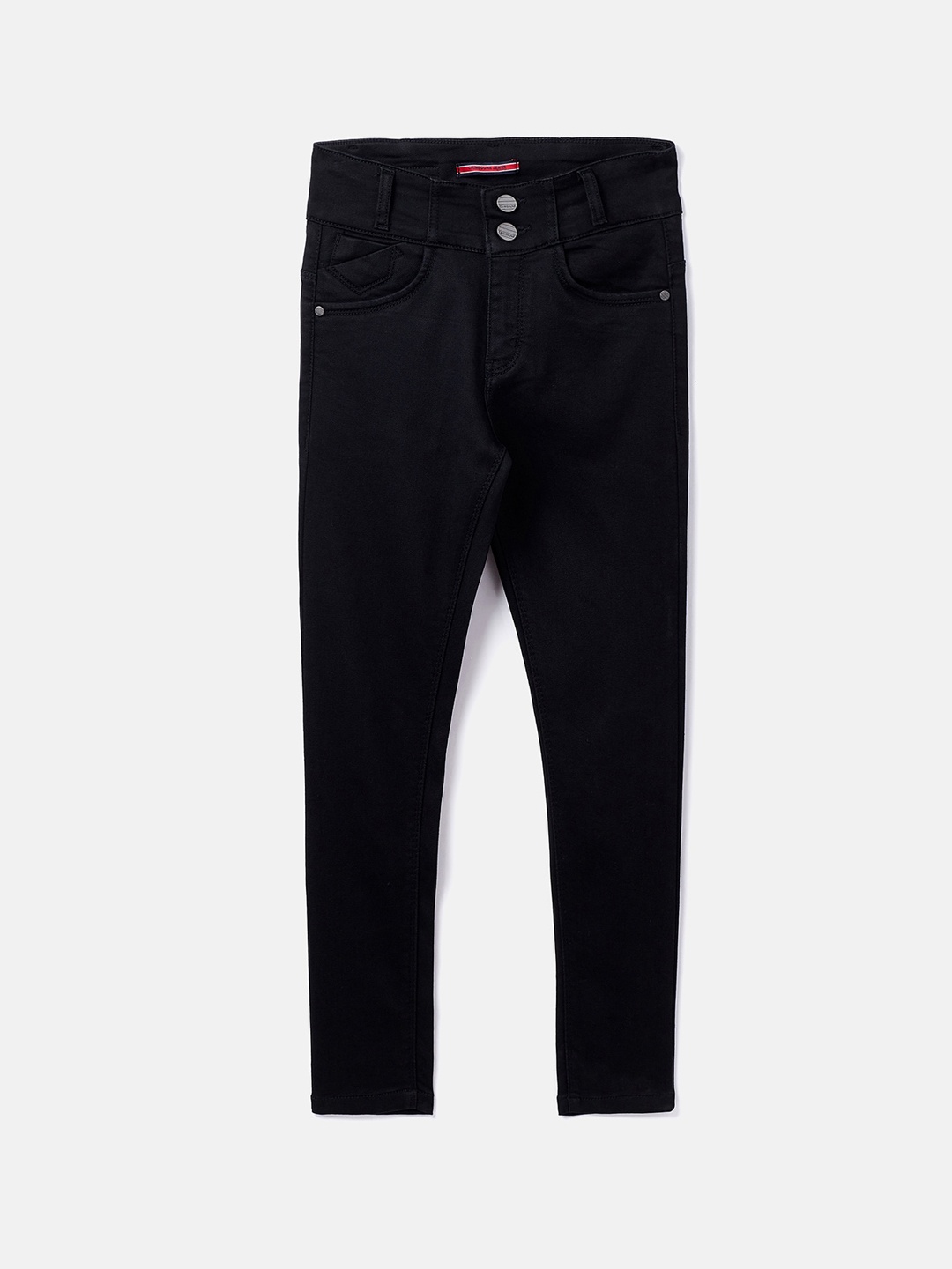 

Crimsoune Club Girls Black Slim Fit High-Rise Stretchable Jeans