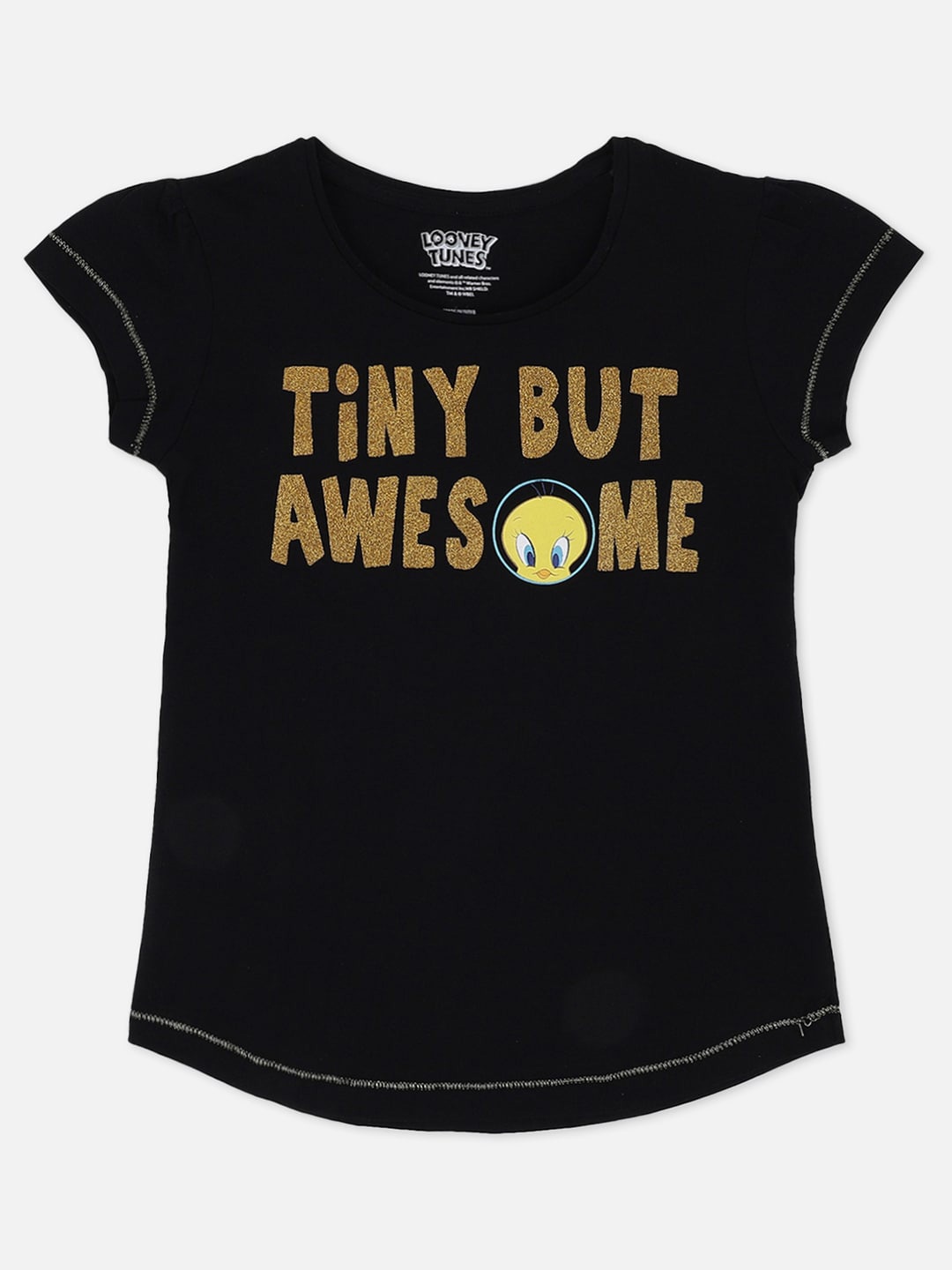 

Kids Ville Girls Black Tweety Printed T-shirt