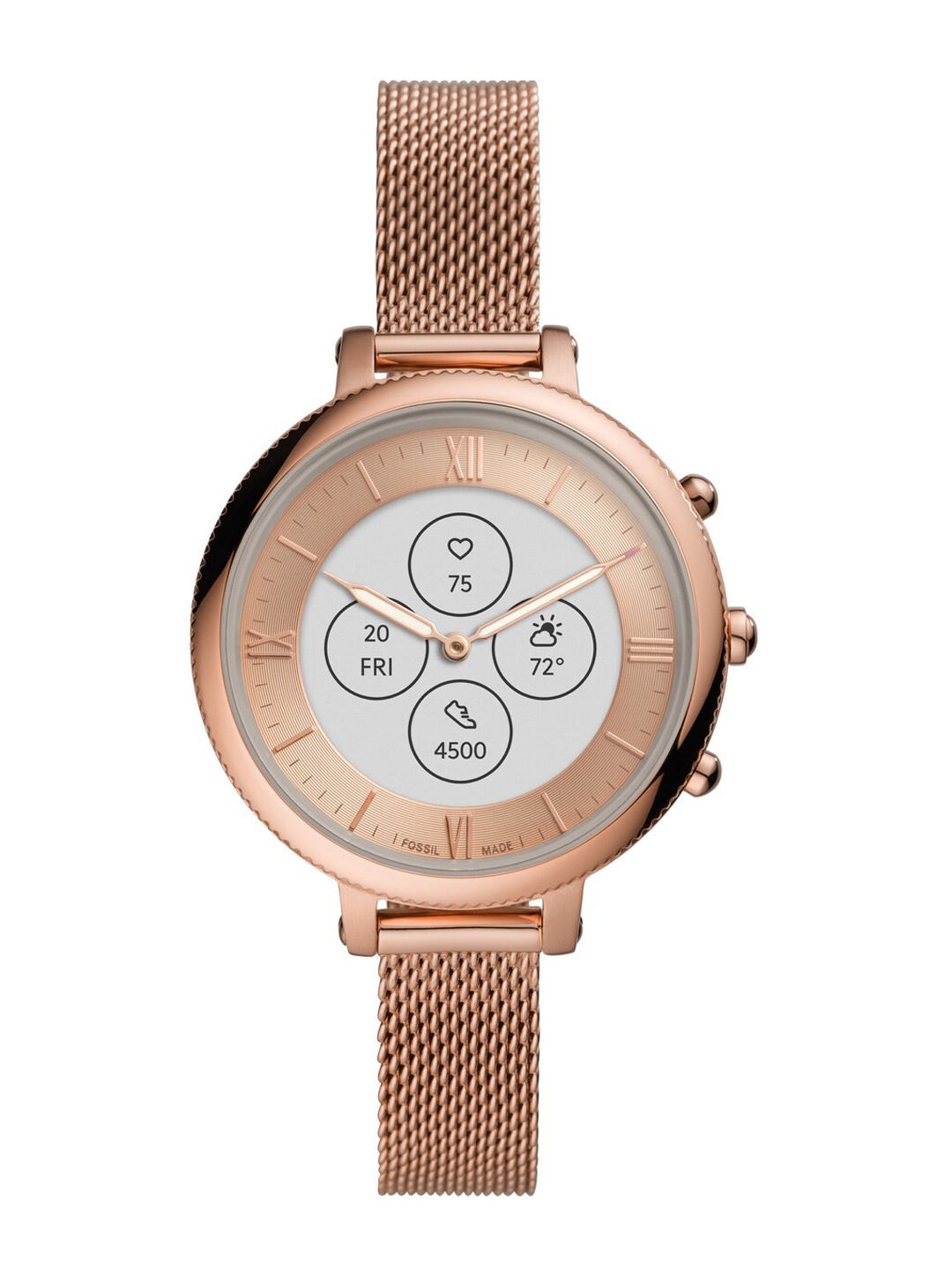 

Fossil Women Rose Gold-Toned Monroe HR Smartwatch FTW7039