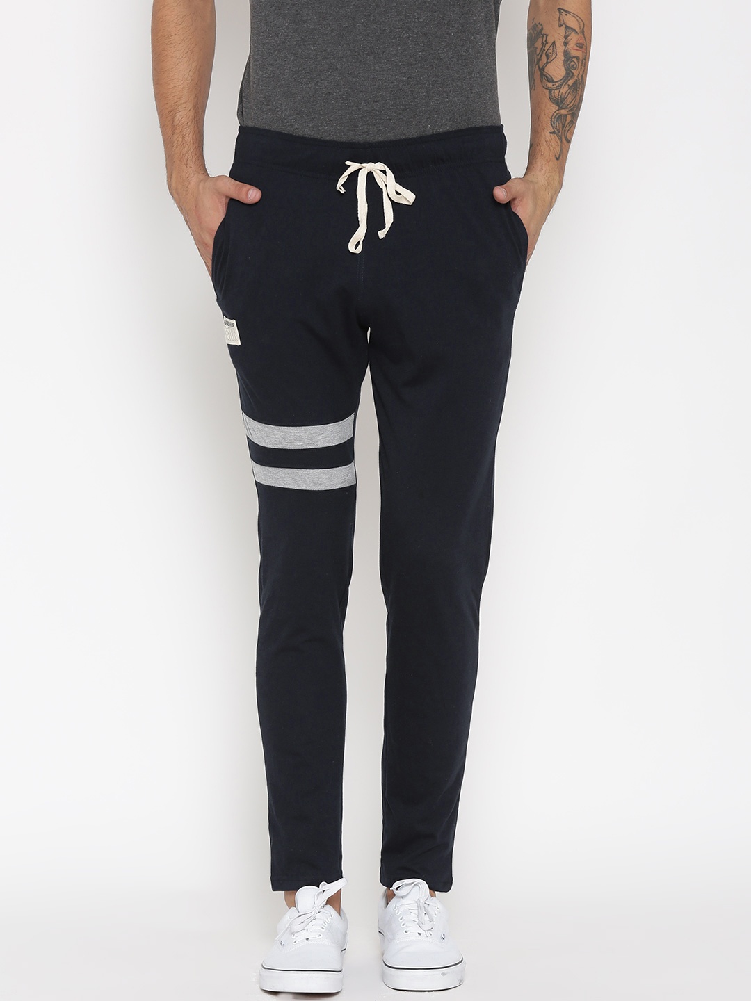 

Hubberholme Navy Structured Fit Track Pants, Navy blue