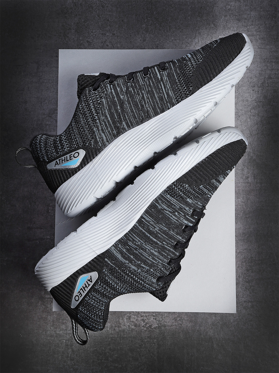 

Action Men Black Mesh Running Shoes