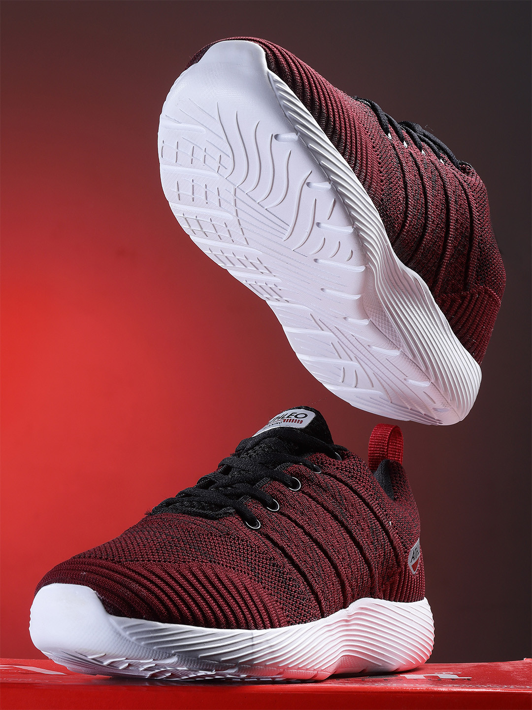

Action Men Maroon Mesh Running Shoes