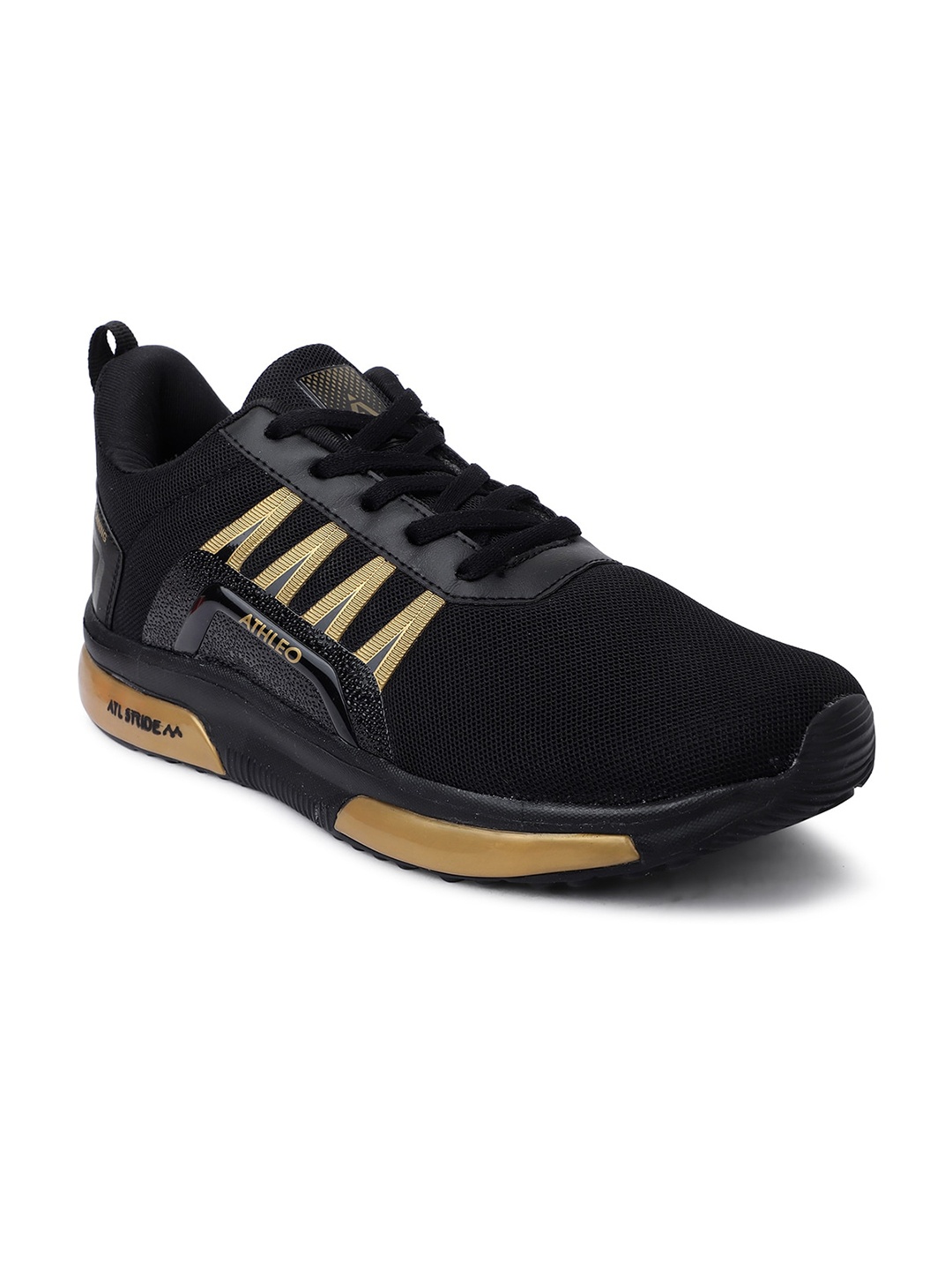 

Action Men Black & Gold Running Sports Shoes
