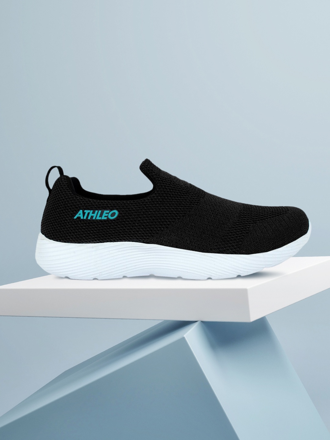 

Action Men Black Mesh Running Shoes
