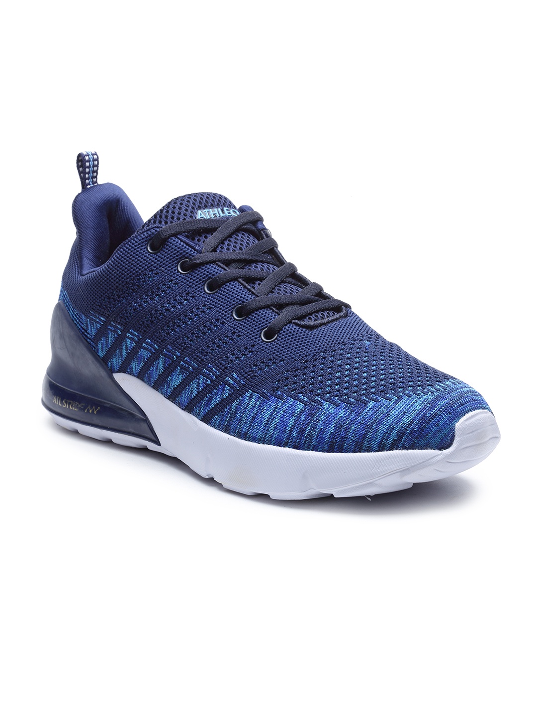 

Action Men Navy Blue & White Athleo ATG-154 Mesh Running Shoes