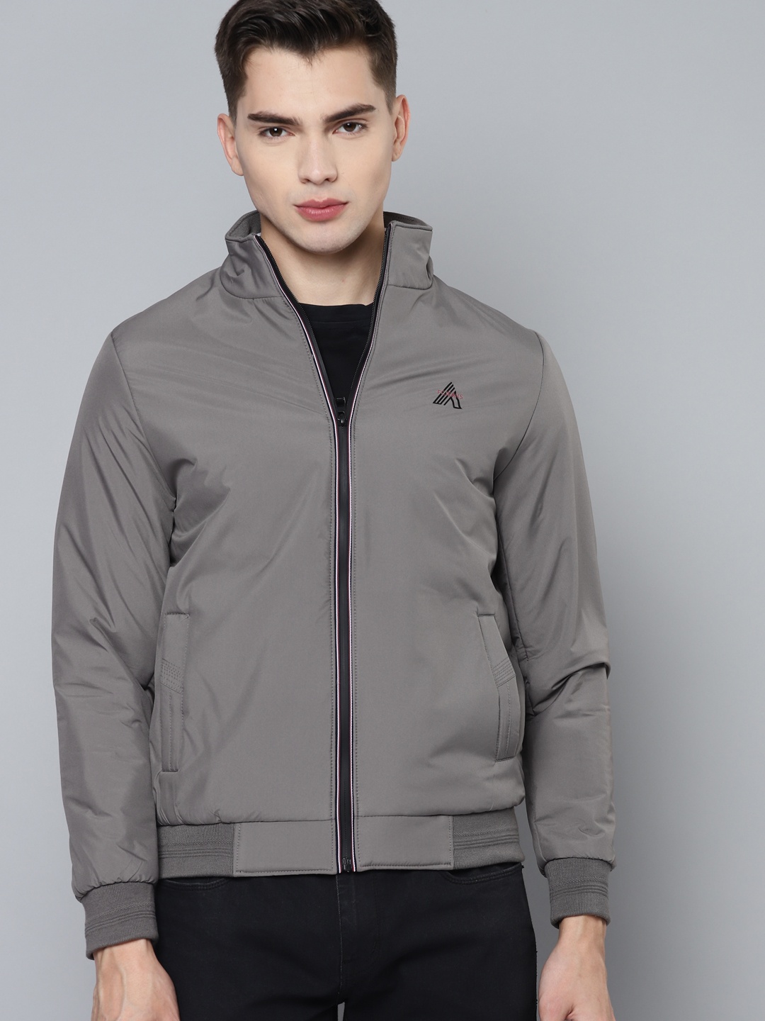 

Fort Collins Men Grey Bomber Jacket