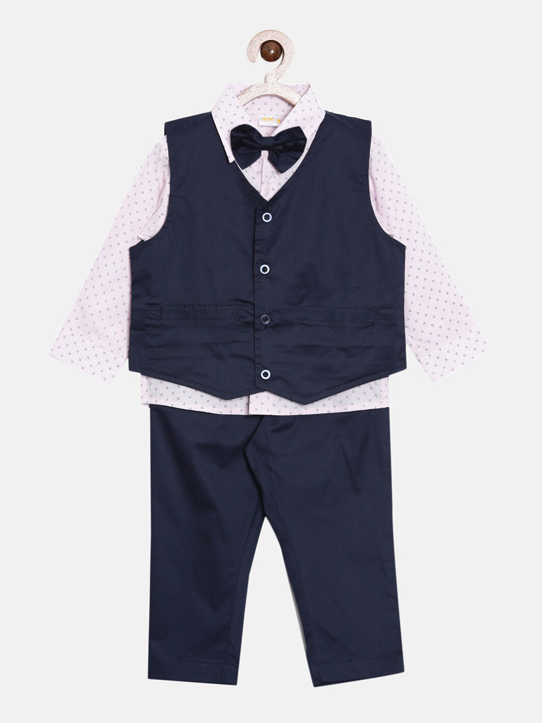 

Aomi Boys Blue & White Coat with Trousers