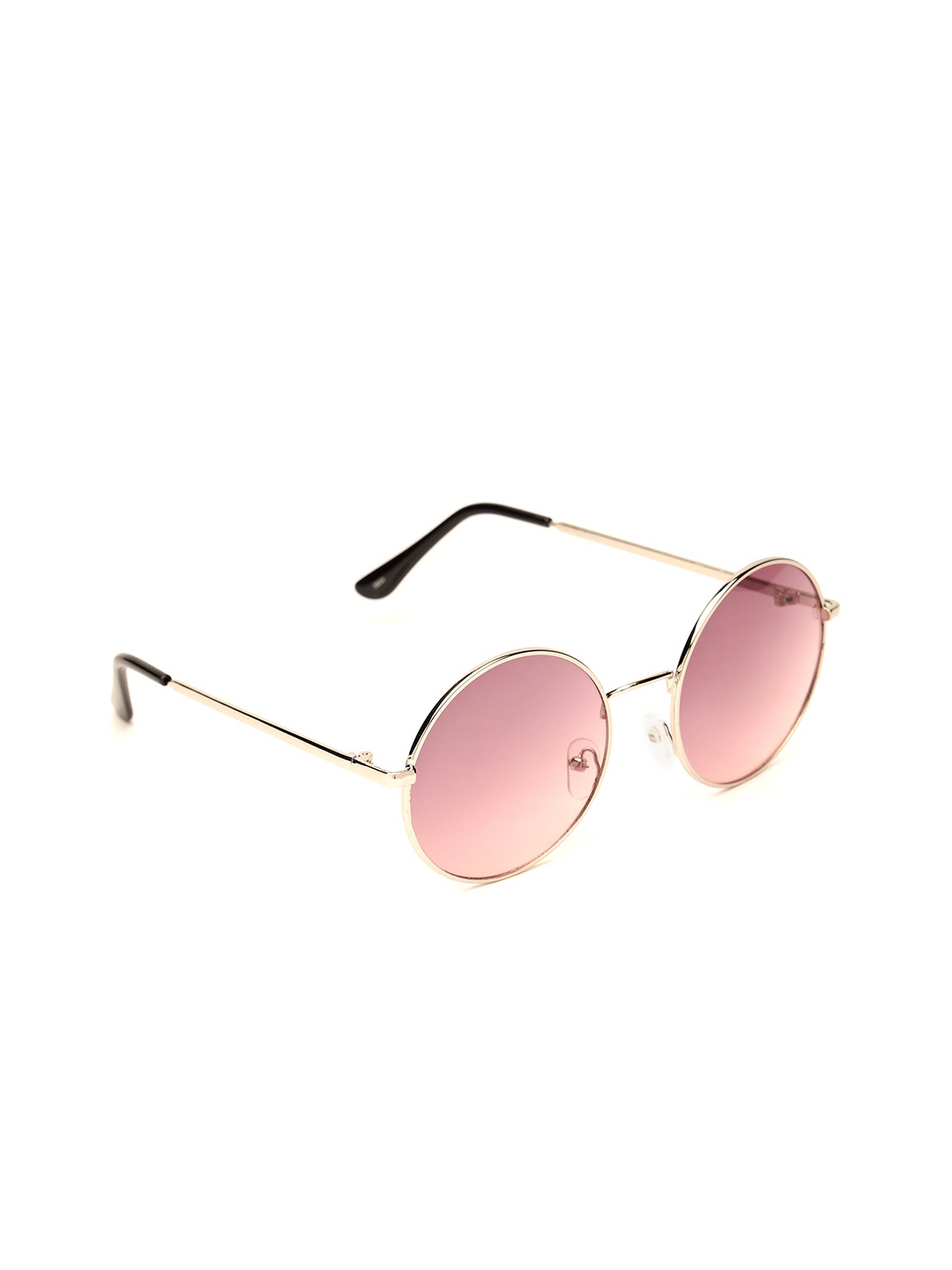

FUZOKU Men Pink Lens & Pink Round Sunglasses, Grey