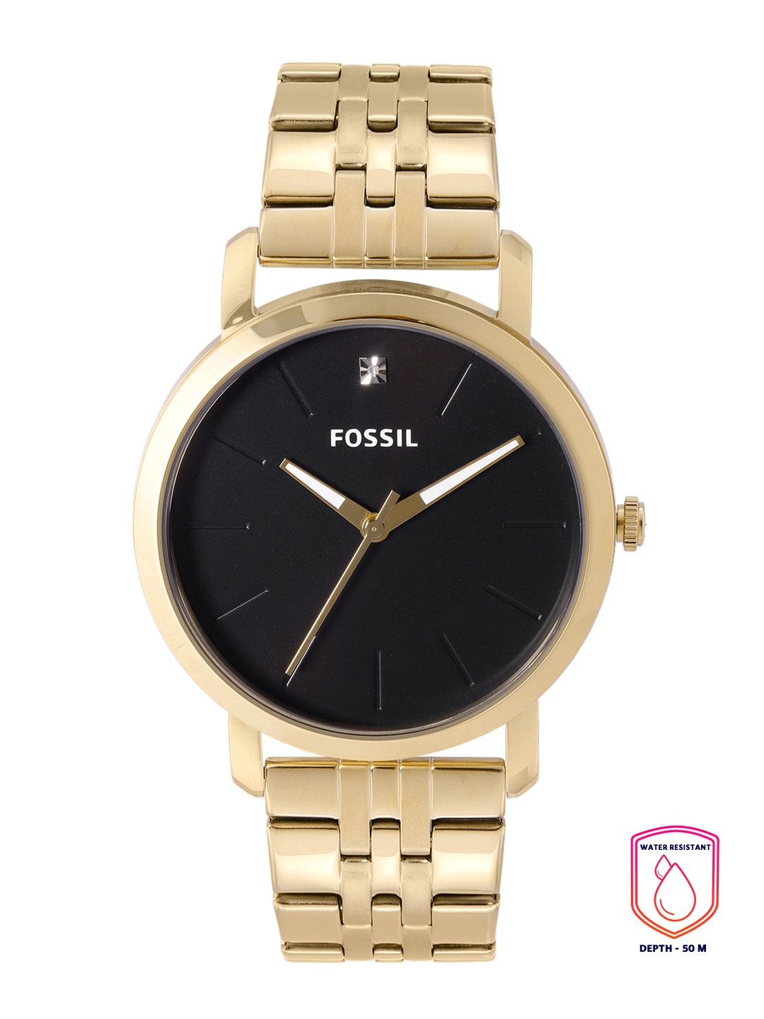 

Fossil Men Black Lux Luther Analogue Watch BQ2416